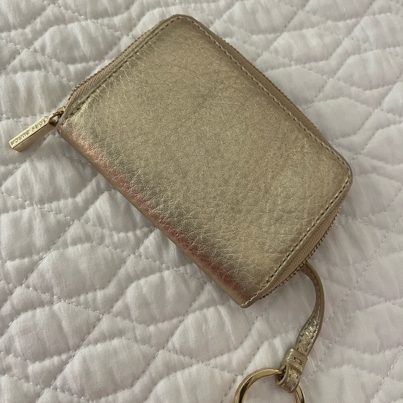 Tory Burch Zip Coin Case in Gold - Picture 3 of 4